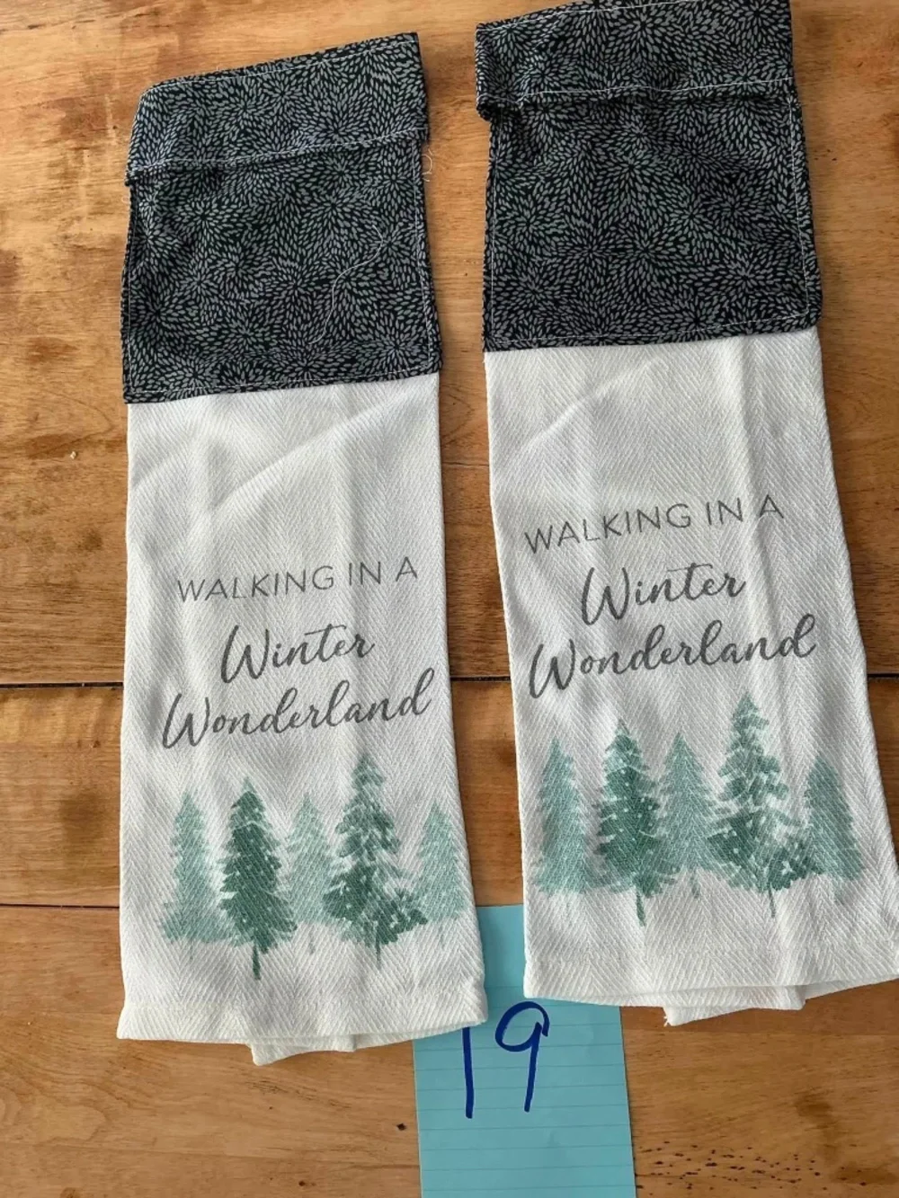 Handmade Christmas Hanging Kitchen Towel Set